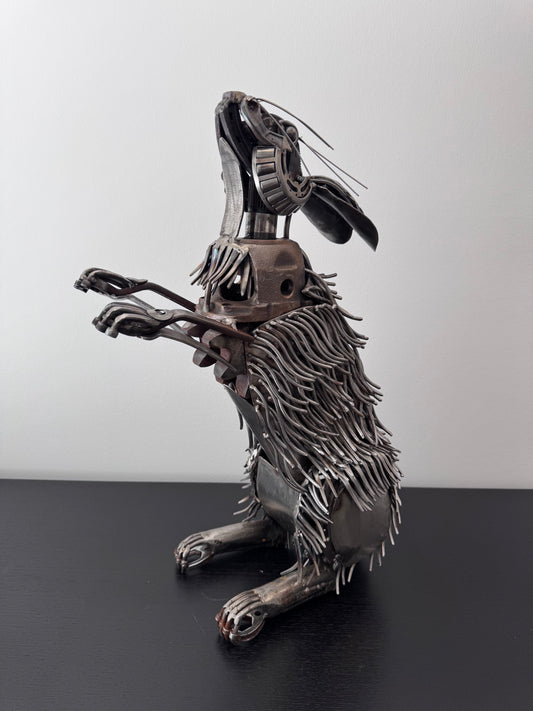 Arctict Hare Metal Sculpture