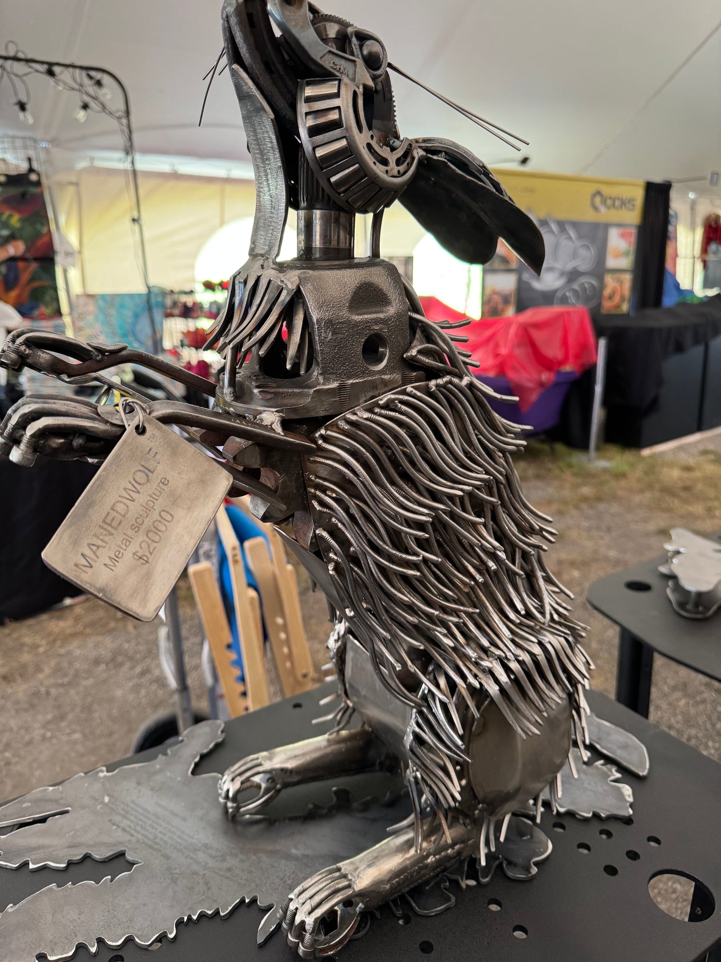 Arctict Hare Metal Sculpture