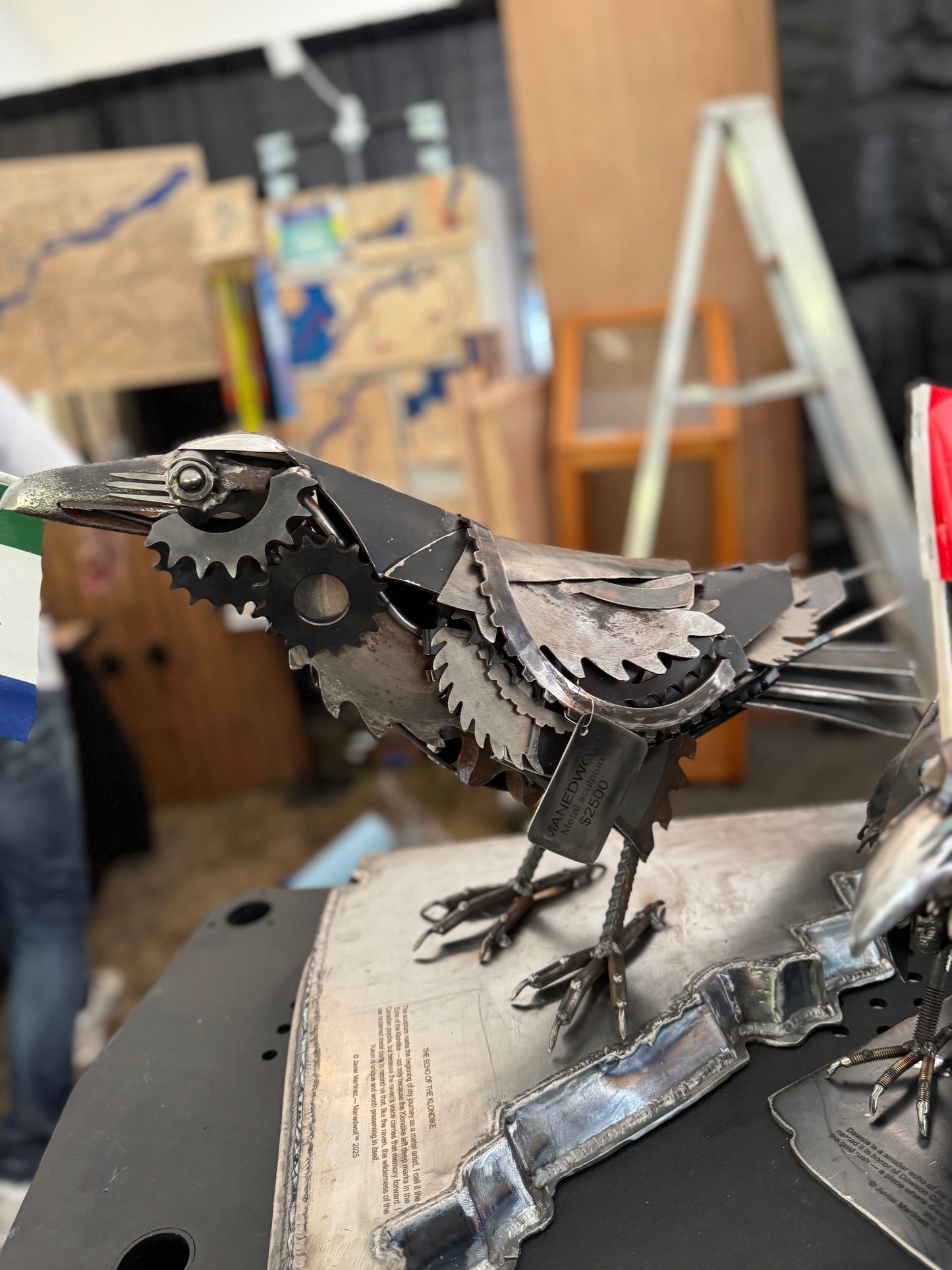Raven Metal Sculpture