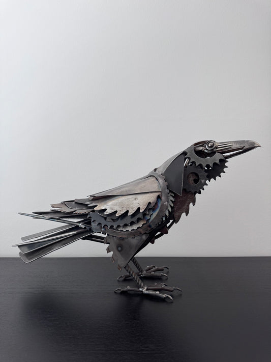 Raven Metal Sculpture