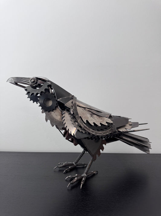 Raven Metal Sculpture