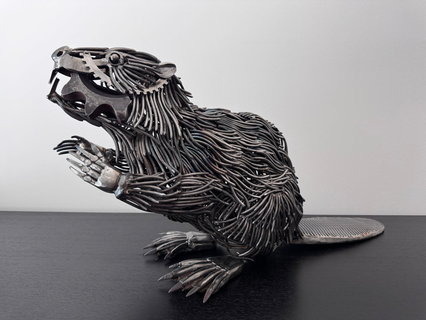 Beaver Metal Sculpture
